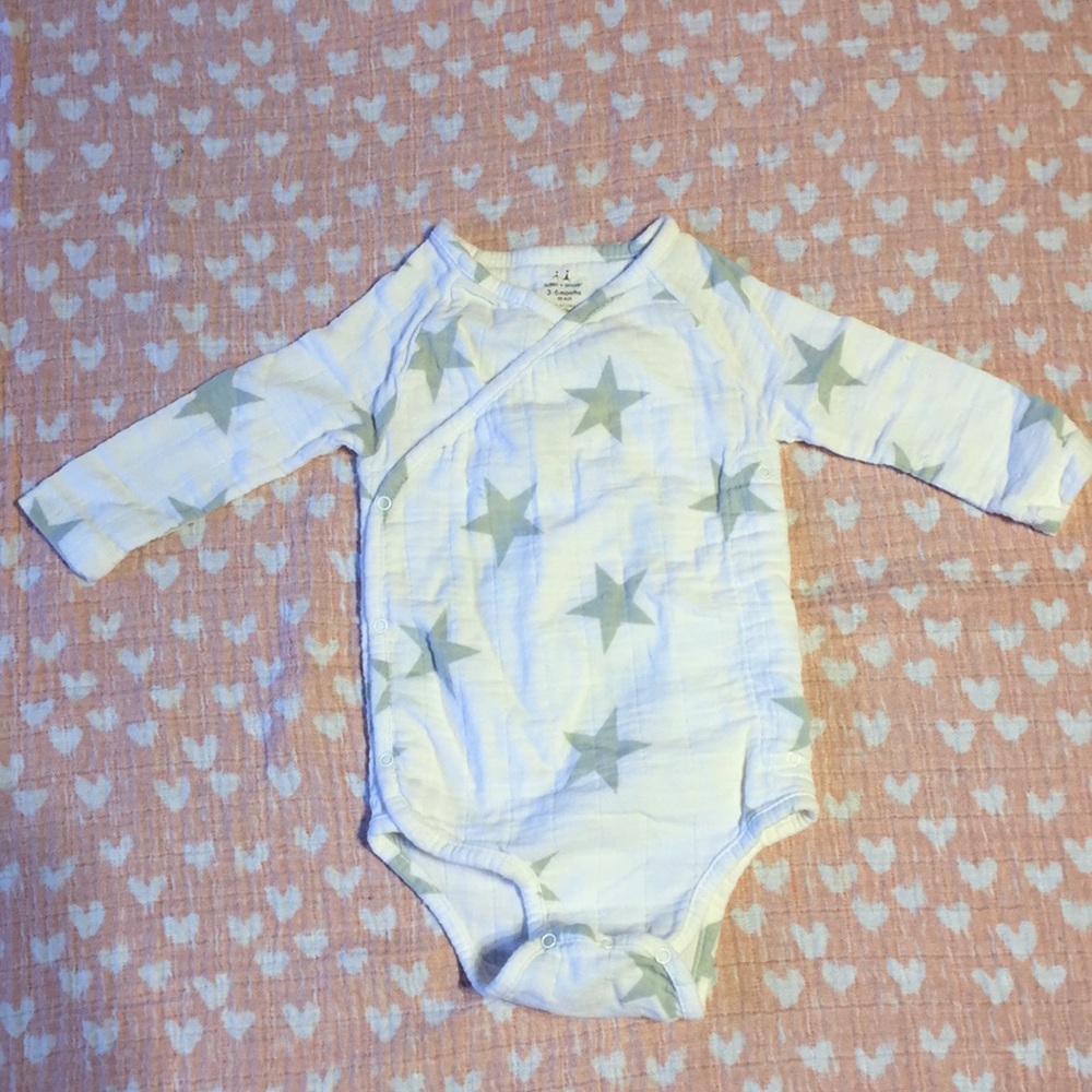 Aden & Anais kimono style onesie